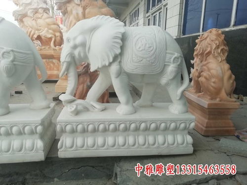 大象石雕雕刻 通辽大象青石雕塑